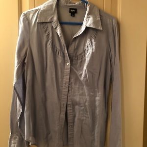 Blue long sleeve button down